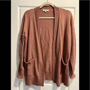 Madewell rose pink summer cardigan. XS
